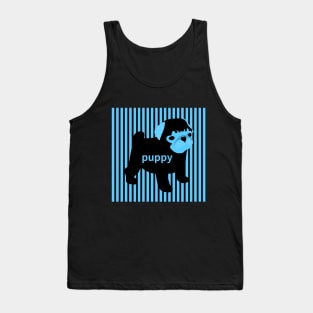 blue puppy,bulldog Tank Top